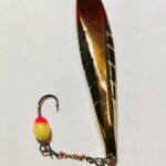 Blizgutė su šviečiančia avižėle stintų žvejybai 14gr 15x