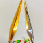 Blizgutė su šviečiančia avižėle stintų žvejybai 18g 2x