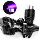 UV+LED Prožektorius ant galvos + 4vnt.  18650 Akumuliatoriai - Image 2