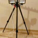 Sukomplektuotas trikojis stovas su dviem 126w žibintais