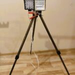 Sukomplektuotas trikojis stovas su  126w ir 48w žibintais stintų žvejybai