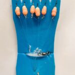 KK Stintinė sistemėlė kabliuko nr.8 Puikus raudonos spalvos švytėjimas