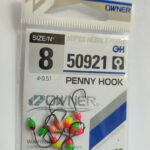 Šviečiančios avižėlės žiobriams PENNY HOOK 8nr. OWNER 10vnt