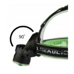 Ryškus prožektorius ant galvos LED CREE XML-T6 + pakrovėjai 12v ir 220v - Image 4