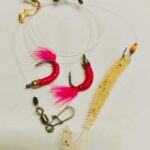 Vertikali velnio sistemėlė ešeriams 2 šokliukai 1 owner avižėlė su guminuku (k5)