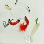 Vertikali velnio sistemėlė ešeriams 2 šokliukai 1 owner avižėlė su guminuku (k9)