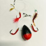 Velnio sistema 85gr. 3 šokliukai su stacionariai pririštu guminuku (K19)