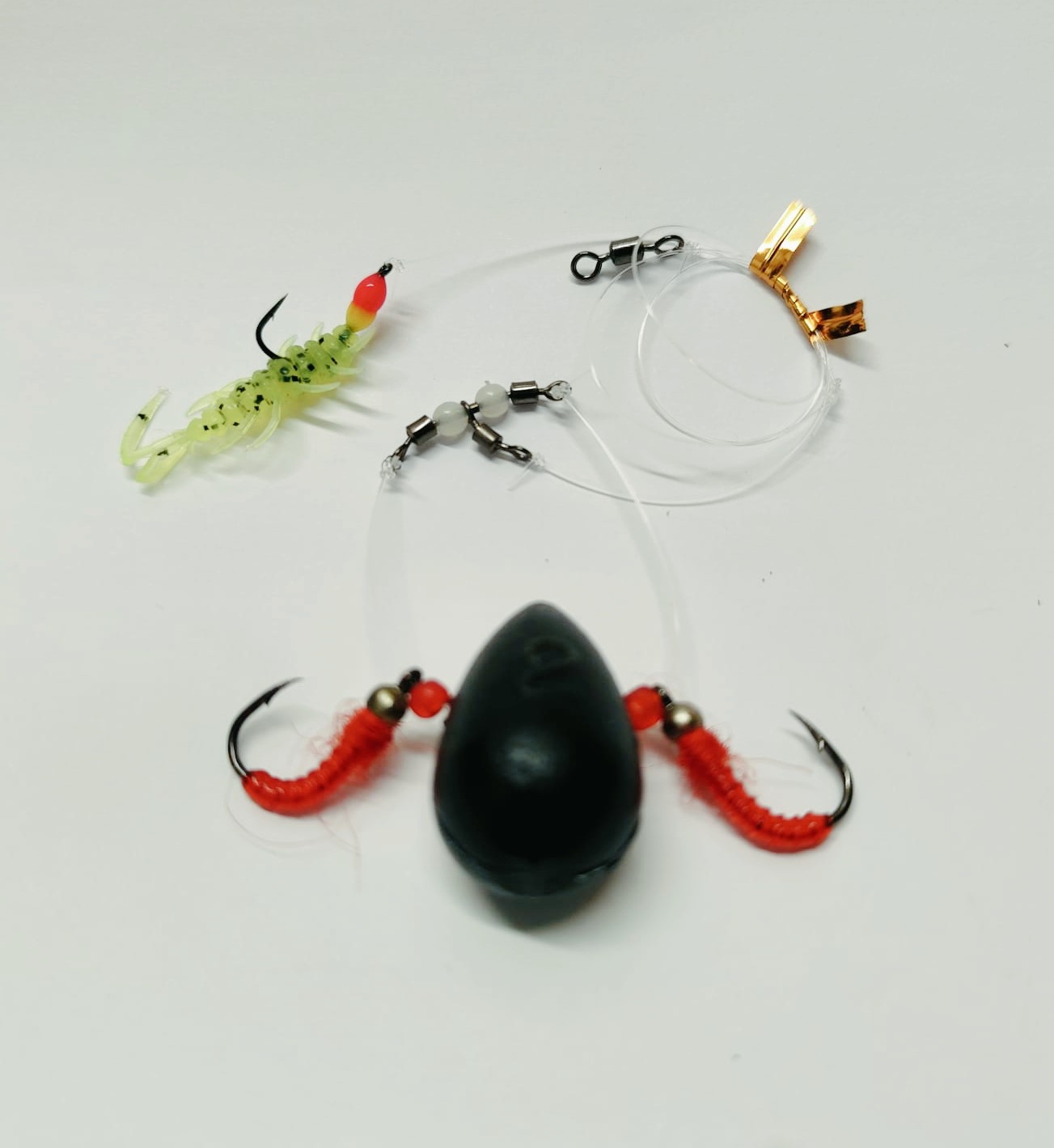 velnio sistema (4) Velnio sistema 56gr. 2šokliukai su stacionariai pririštu guminuku - Image 1