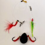 Velnio sistema 56gr. 3 šokliukai su stacionariai pririštu guminuku